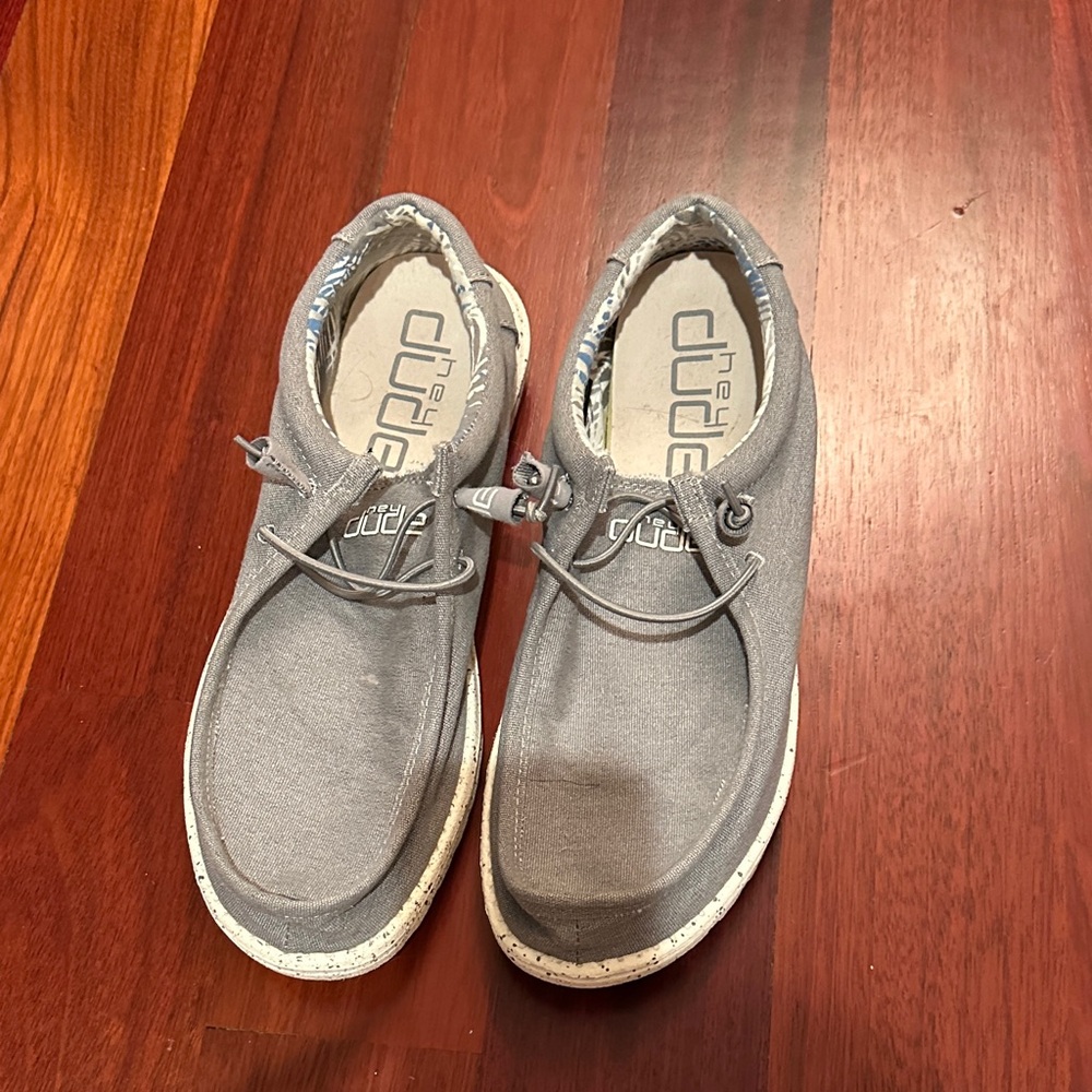 Hey Dude Light Gray Slip-On Shoes